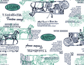 大牌手绘字母马车