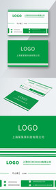 原创简约绿色商务名片模板