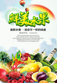 水果展板