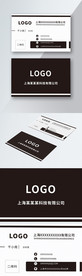 原创简约黑白色商务名片模板