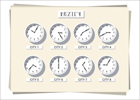 8款入 时钟矢量图