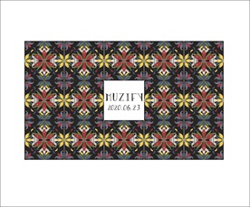 复古藏青色瓷砖底纹