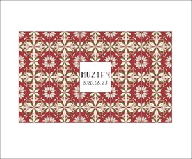 复古红色瓷砖底纹