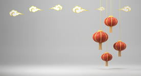 中式风格背景 灯笼