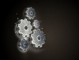 科技背景 工业 齿轮 科技