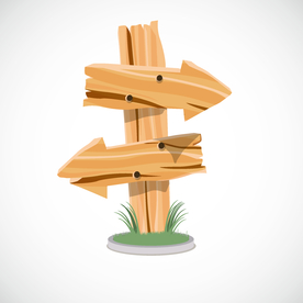 木指示牌