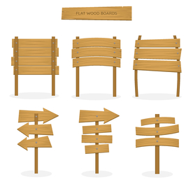 木指示牌