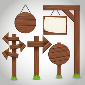 木指示牌