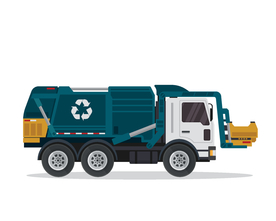 卡通垃圾车