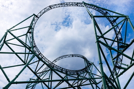 过山车惊险刺激图片