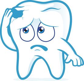 卡通牙齿