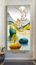 新中式麋鹿装饰画