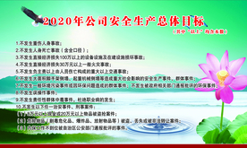 公司安全生产总体目标