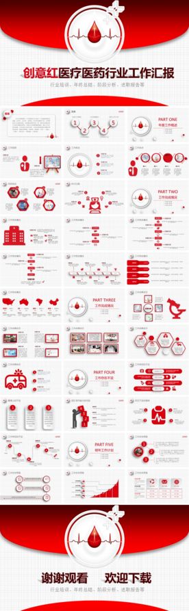 创意红医疗医药行业工作汇报