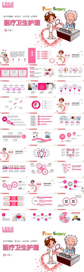 医疗卫生护理PPT模板