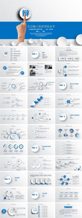 实用学术答辩PPT