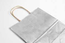 金属牛皮纸购物袋样机