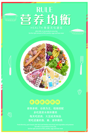 营养均衡搭配食材食堂文化标语