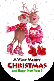 圣诞麋鹿商场活动促销吊旗素材