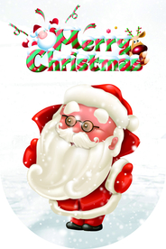 圣诞老人商场活动促销吊旗素材