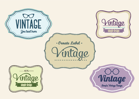 矢量标签素材