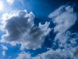 蓝天白云 云朵 天空 蓝天 白