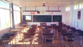 教师黑板清新卡通插画背景素材