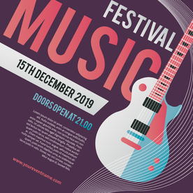 音乐节海报POP