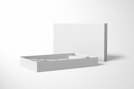 2件套服装盒模型套装样机