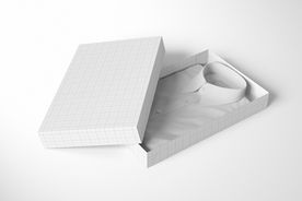 2件套服装盒模型套装样机