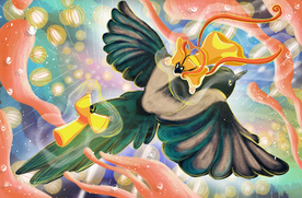 七夕情人节插画卡通清新背景素材