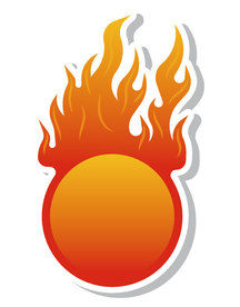 火焰惊爆价标签价格贴