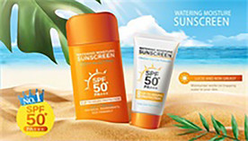 夏季化妆品海报促销图片