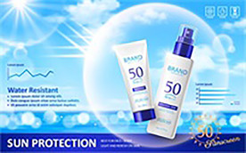 夏季化妆品海报促销图片