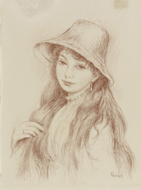 雷诺阿人物形象油画