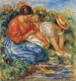 雷诺阿人物形象油画