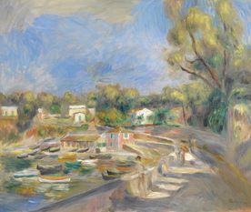 雷诺阿风景油画