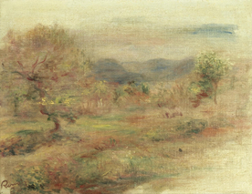 雷诺阿风景油画