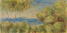 雷诺阿风景油画