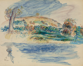 雷诺阿风景油画