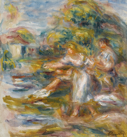 雷诺阿人物形象油画