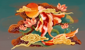 中国风精美潮流插画