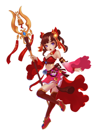 魔法少女插画卡通海报素材