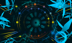 游戏螺纹阵型插画卡通背景素材