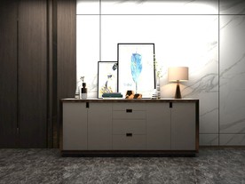 简约餐边柜3d模型