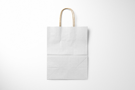 天然牛皮纸购物袋3实体模型套装