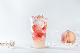 蜜桃酸奶水果茶
