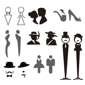 男女洗手间图标