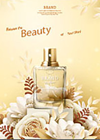 创意花卉化妆品图片