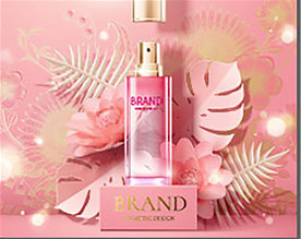 创意花卉化妆品图片